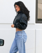 Kylie Jenner Cropped Leather Jacket Buy