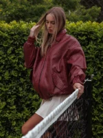 LIONESS-Kenny-Bomber-Burgundy-Jacket