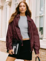 LIONESS-Kenny-Womens-Bomber-Jacket-Burgundy