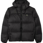 Lacoste-Mens-Water-Repellent-Hooded-Down-Black-Jacket