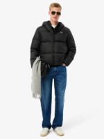 Lacoste-Mens-Water-Repellent-Hooded-Down-Jacket-Black