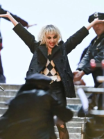 Lady Gaga Joker Folie à Deux Black Coat