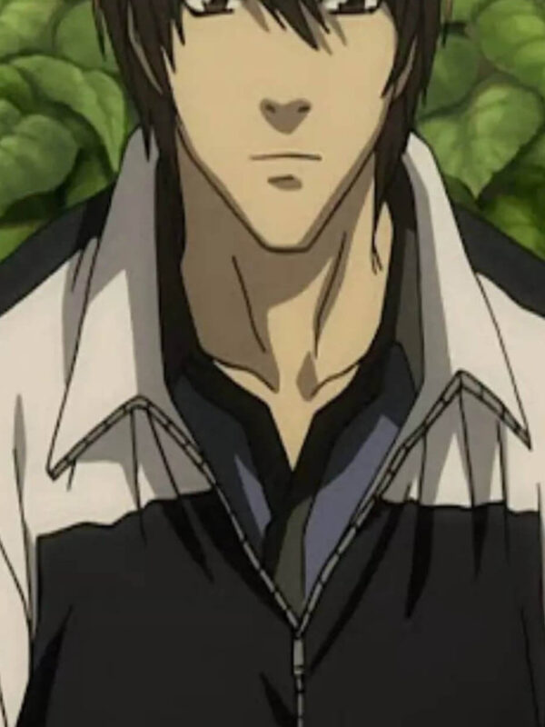 Light Yagami Death Note 2006 Blue & White Cotton Jacket For Sale