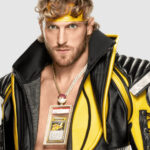 Logan Paul WrestleMania 38 Black and Yellow Leather Jacket