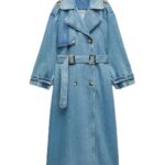 Long-Denim-Trench-Coat-Women