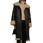 Shearling Coat Style Leather Duster For Women Zing Apparel