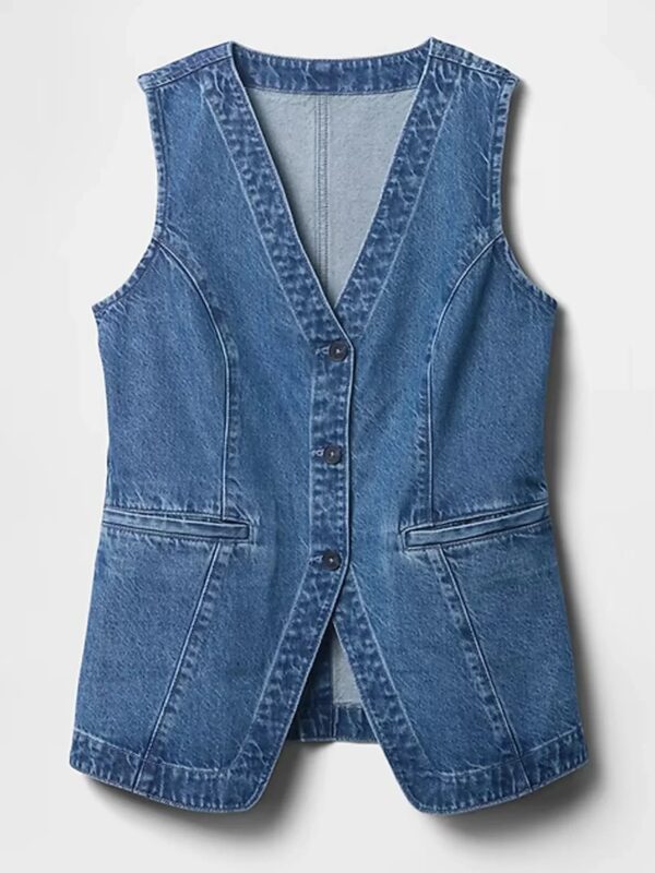 Longline-Gap-Denim-Vest