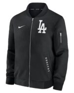 Los-Angeles-Dodgers-Dugout-Bomber-Jacket-Black