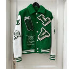 Louis-Vuitton-Green-Letterman-Varsity-Jacket