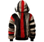 Luxury_Faux_Fur_Multicolor_Striped_Jacket_Sale