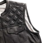 Texas Ranger Leather Vest Men Black Zing Apparel