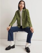 Madewell-Green-Suede-Leather-Jacket