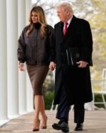 Melania-Trump-Brown-Bomber-Jacket