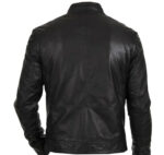 Men_Black_Collar_Strap_Leather_Jacket_For_Sale