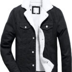 Full Fur Denim Jacket Men, Black Zing Apparel