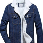 Fleece Lined Denim Jacket Men, Blue Zing Apparel