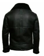 Pilot Aviator Bomber Jacket Men, Black Zing Apparel
