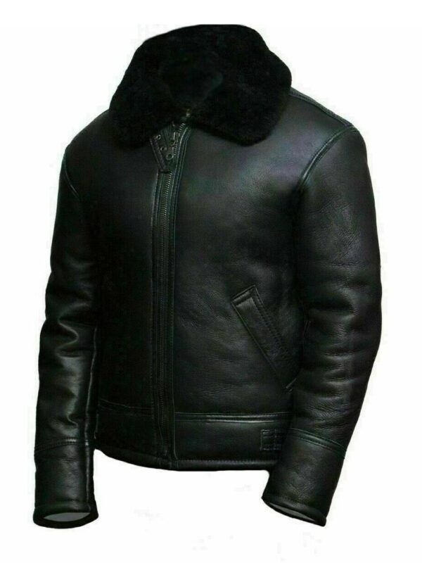 Black B3 Pilot Aviator Bomber Jacket Zing Apparel