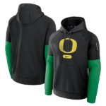 Mens-Nike-Black-Oregon-Ducks-Fitness-Performance-Pullover-Hoodie