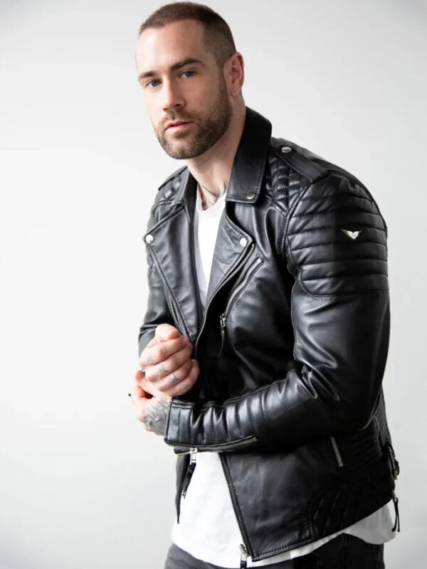 Mens-Quilted-Black-Leather-Motorcycle-Jacket