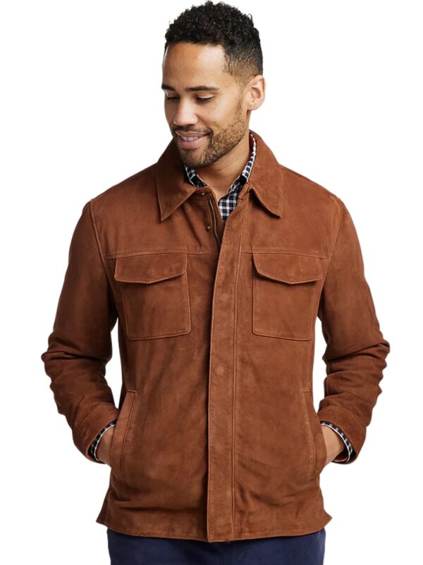 Mens-Suede-Bomber-brown-Jacket
