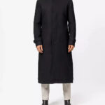 McGhee Black Wool Trench Coat Men Zing Apparel