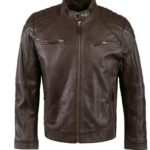 Mens Buckets Way Leather Jacket