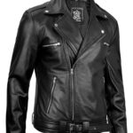 Mens Leather Motorcycle Jacket
