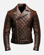 Mens Leather Motorcycle Jacket