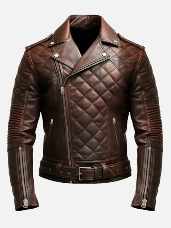 Mens Leather Motorcycle Jacket