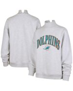 Miami Dolphins Mock Neck Sweatshirt