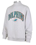 Miami Dolphins Mock Neck Sweatshirt