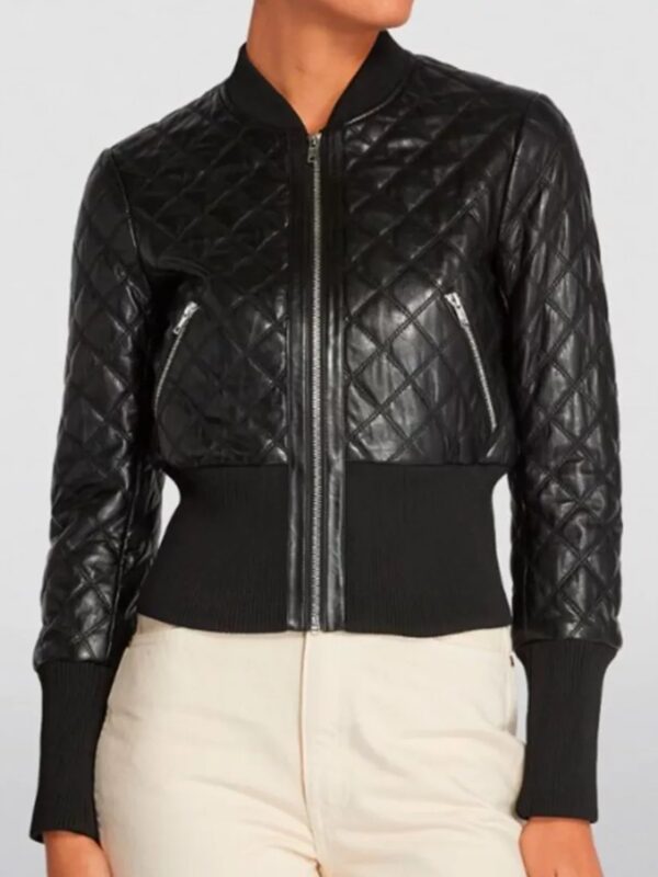 Michelle-Keegan-Fool-Me-Once-2024-Black-Quilted-Jacket