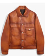Mike Epps Brown Leather Jacket - Image 2