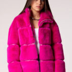 Mob Wife Jacket Hot Pink