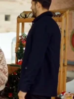 Mom’s Christmas Boyfriend 2023 Zach Smadu Blue Coat