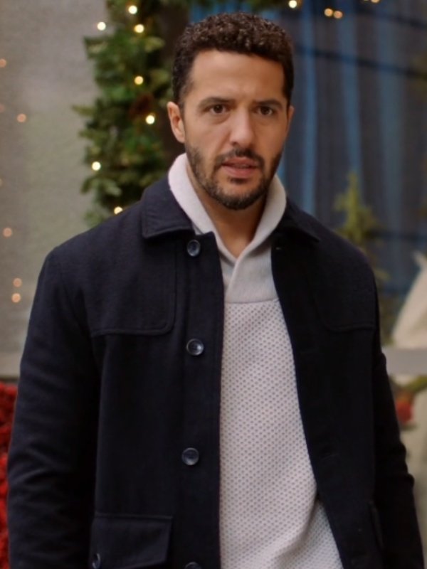 Mom’s Christmas Boyfriend 2023 Zach Smadu Blue Coat