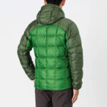 Montbell Jacket Puffer Green Hooded Back