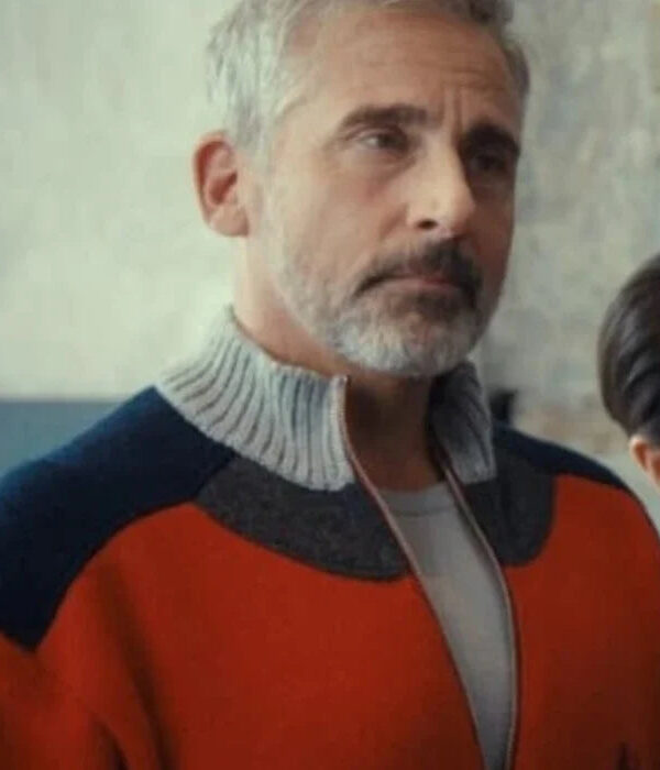 Mountainhead_2025_Steve_Carell_Red_Wool_Jacket_For_Sale