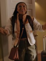 My Life With The Walter Boys S02 White & Tan Sherpa Jacket