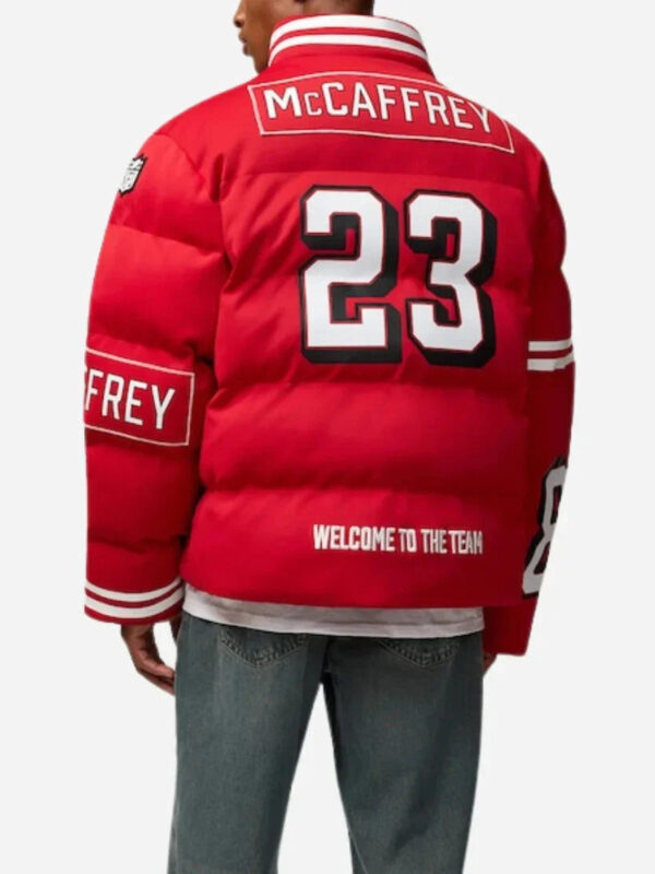 Christian McCaffrey 49ers Off Season Puffer Jacket Zing Apparel