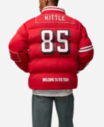 George Kittle 49ers Off Season NFL Puffer Jacket Zing Apparel