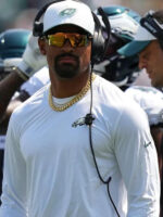 NFL Preseason 2025 Jalen Hurts Eagles White Sweatshirt - Image 2