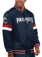 New England Patriots Letterman Jacket Satin