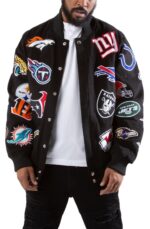NFL Jacket With All Team Logos Zing Apparel