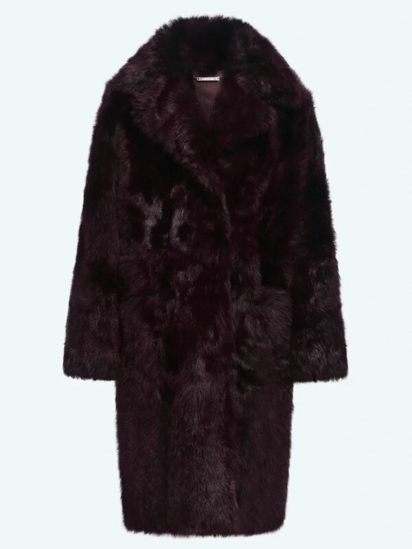 Nour-Hammour-Evita-Brown-Faux-Fur-Coat