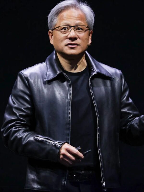 Jensen Huang Leather Jacket