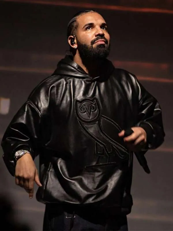 OVO-Leather-OG-Hoodie OVO Leather OG Hoodie - Image 1