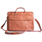 Vintage Midnight Leather Laptop Bag Zing Apparel