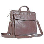 Vintage Midnight Leather Laptop Bag Zing Apparel